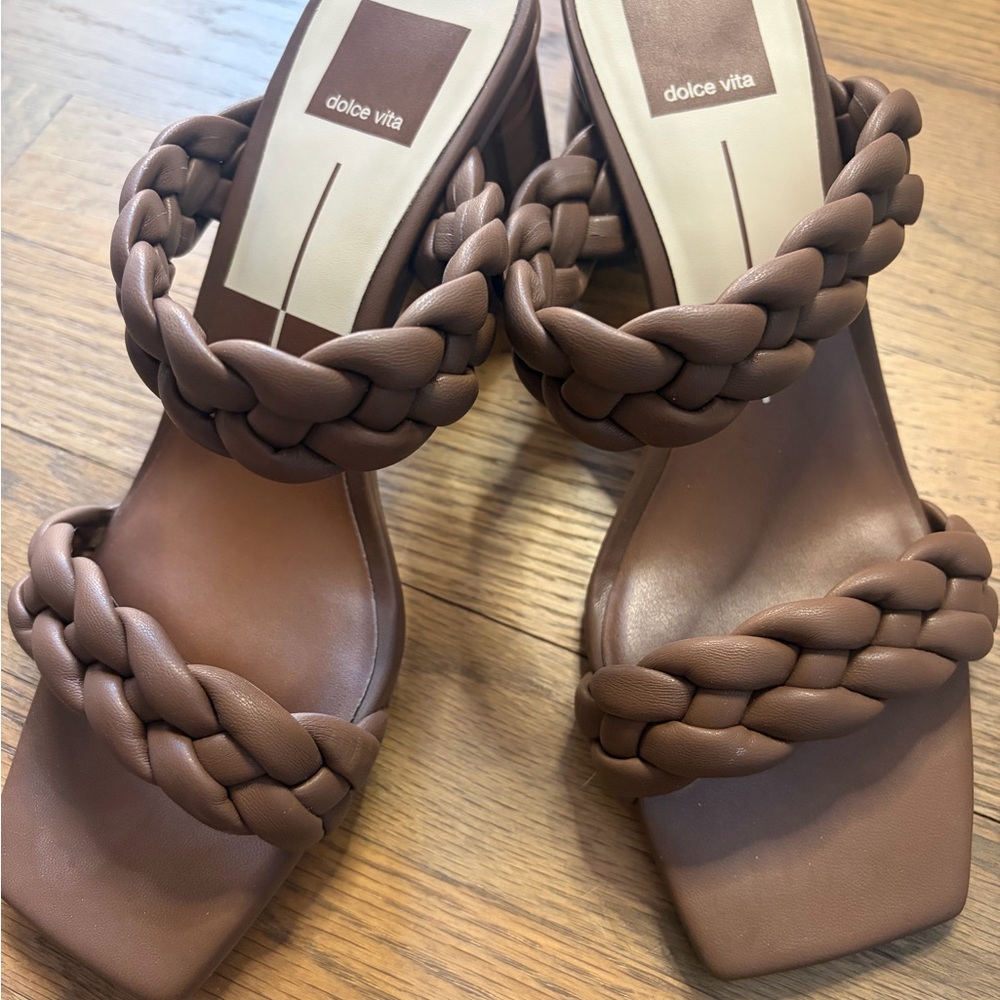 Dolce Vita Women's Brown Braided Sandals Size 7.5